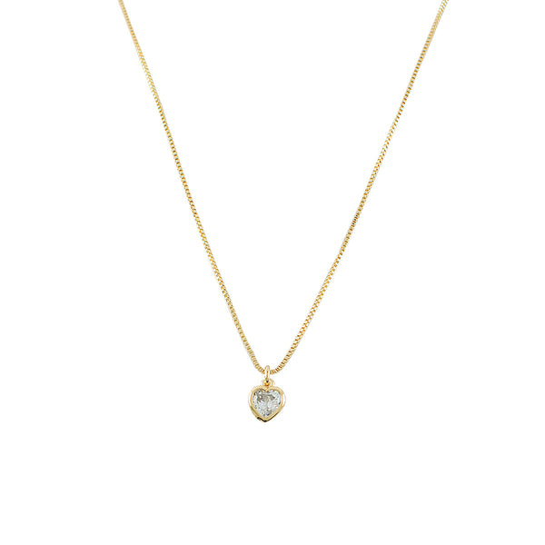 COLAR CORAÇÃO DE LUZ OURO