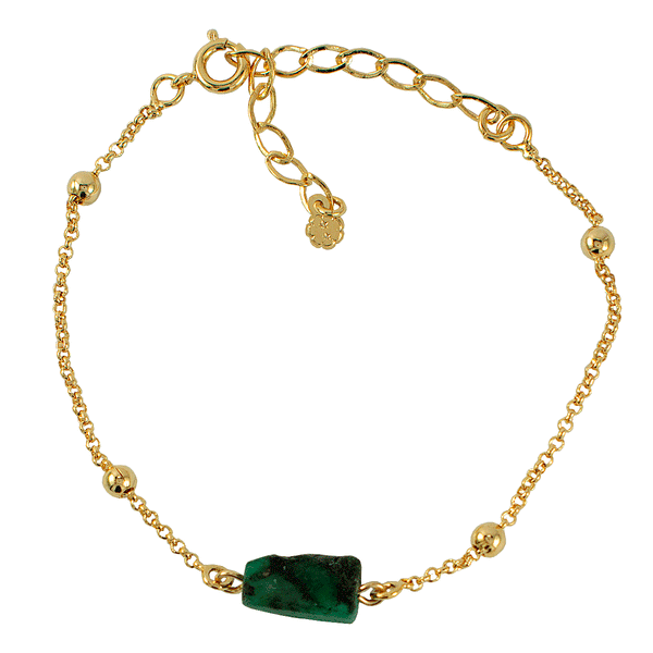 PULSEIRA ALICENT ESMERALDA OURO