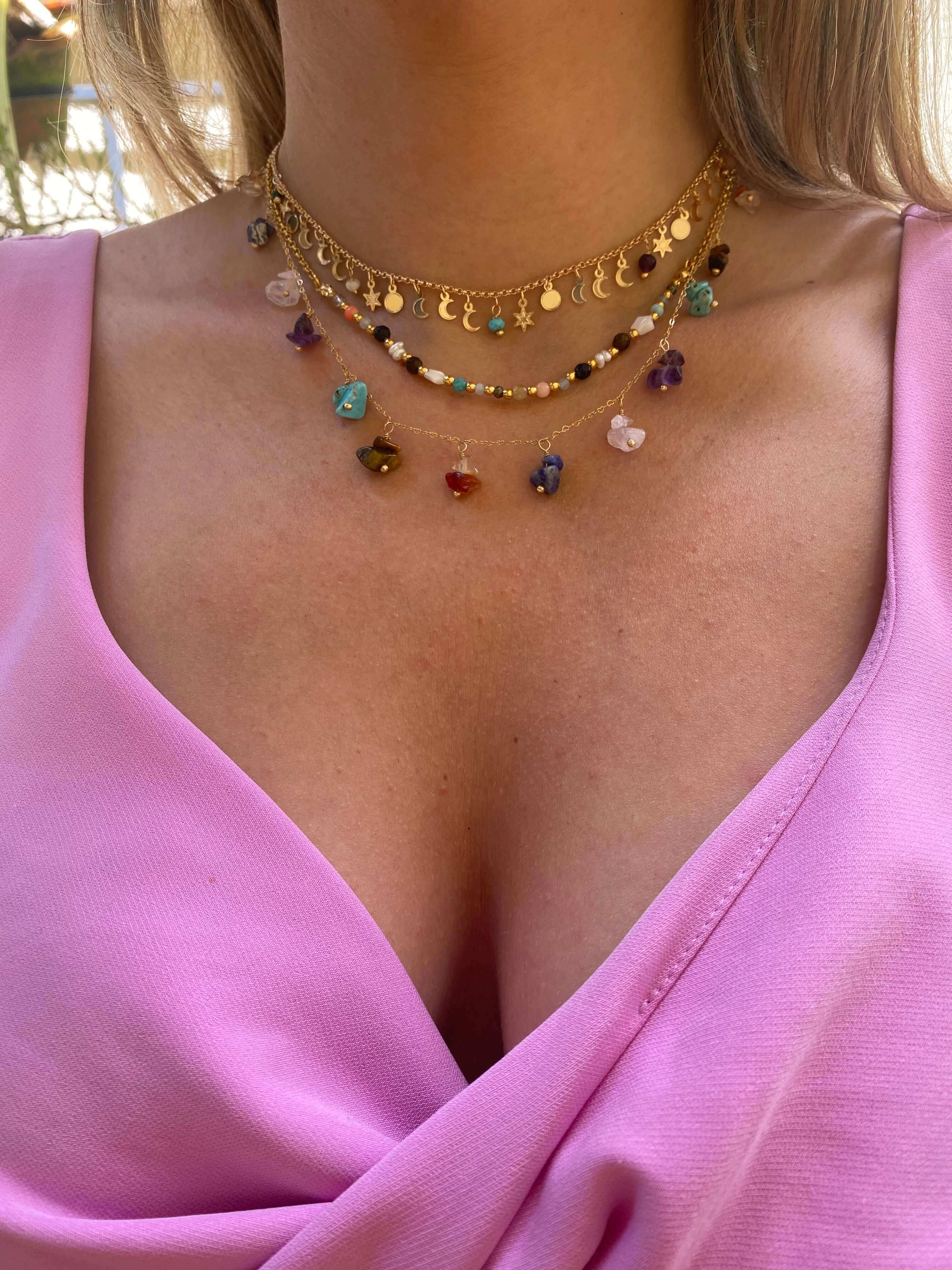 CHOKER FASES ALEGRES OURO