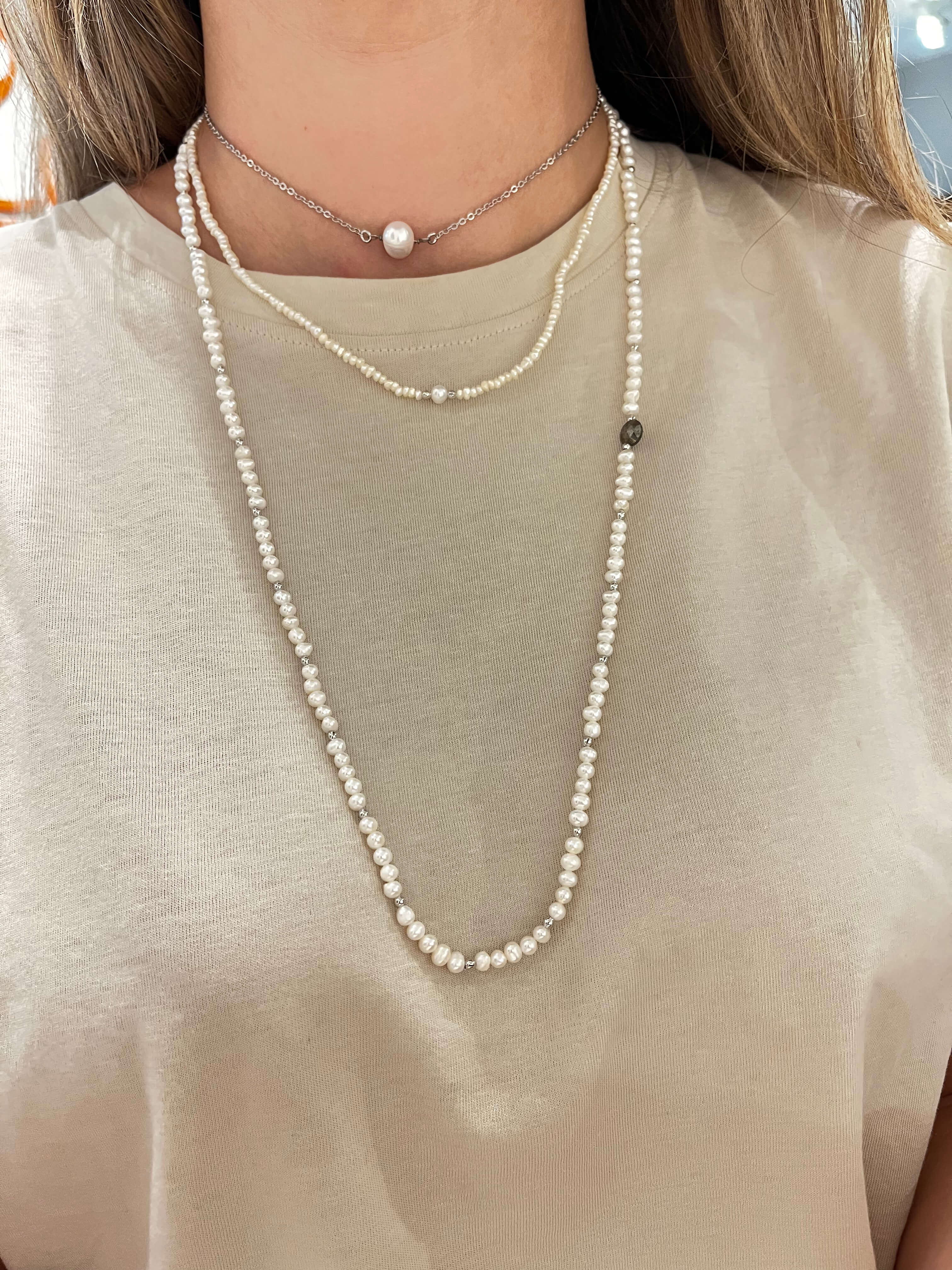 CHOKER PEROLA RODIO