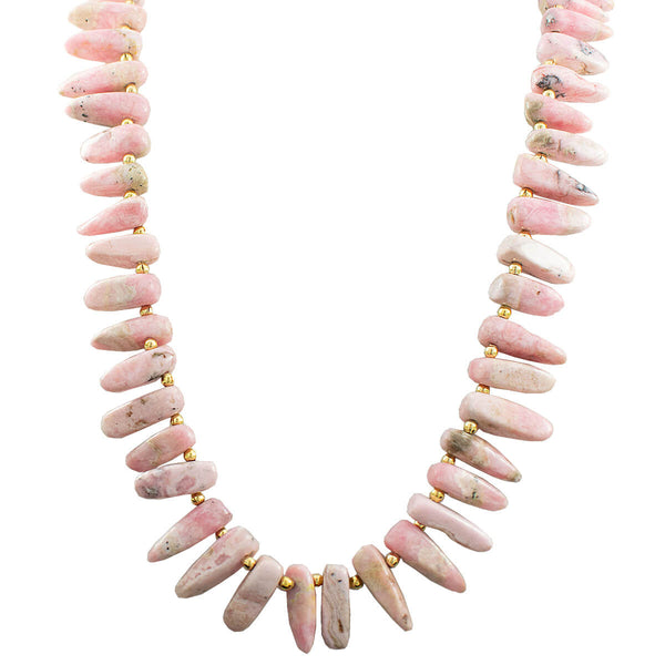 COLAR CURA RODOCROSITA OURO