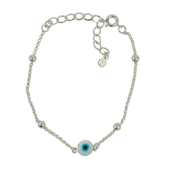 PULSEIRA PETIT OLHO GREGO RÓDIO