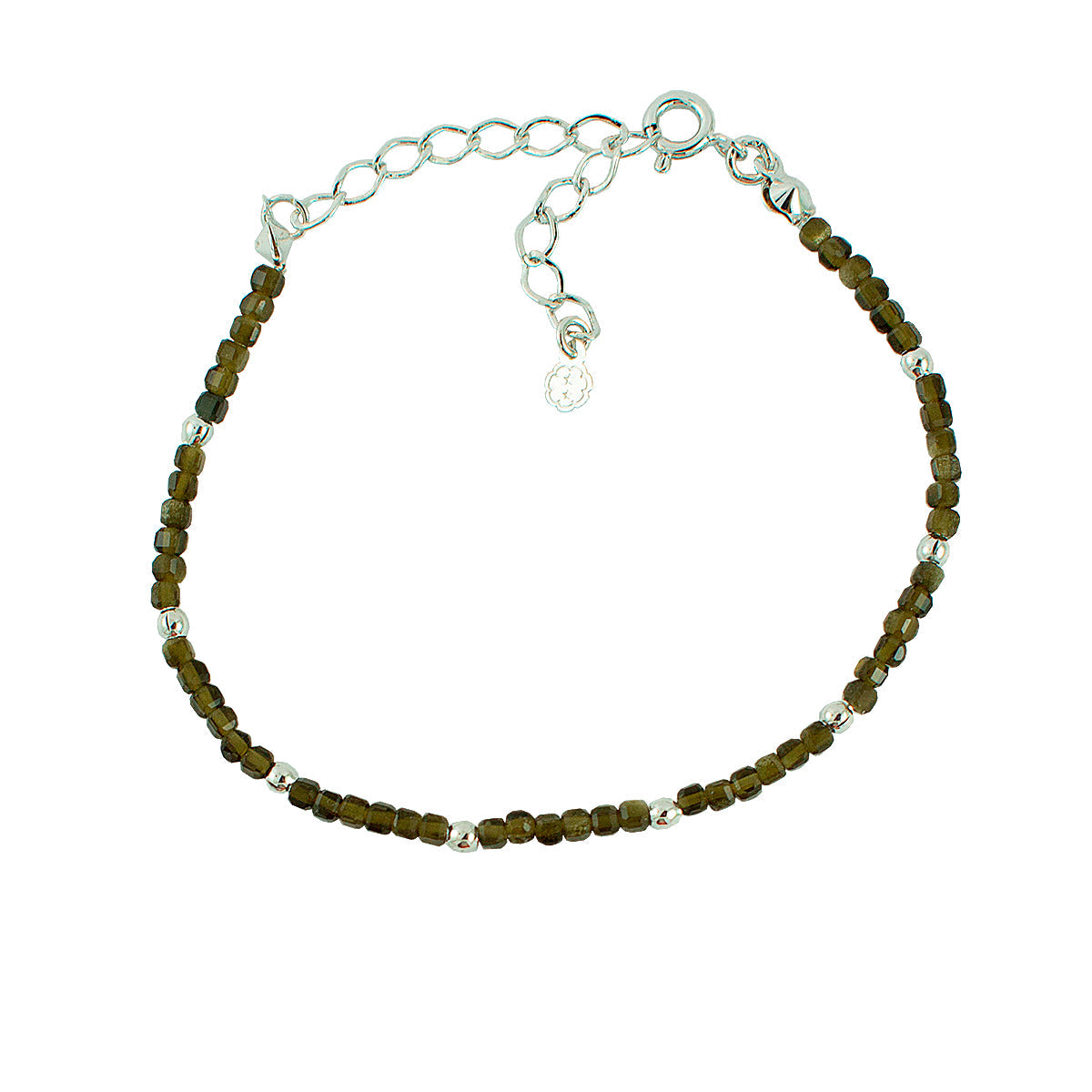 PULSEIRA MINI OBSIDIANA RÓDIO - Anilú