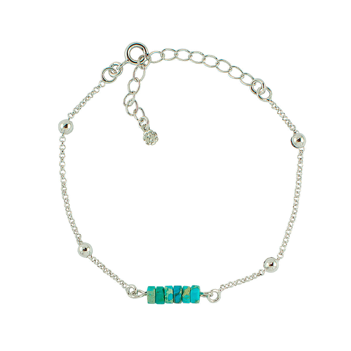 PULSEIRA SOLITUDE TURQUESA RÓDIO - Anilú
