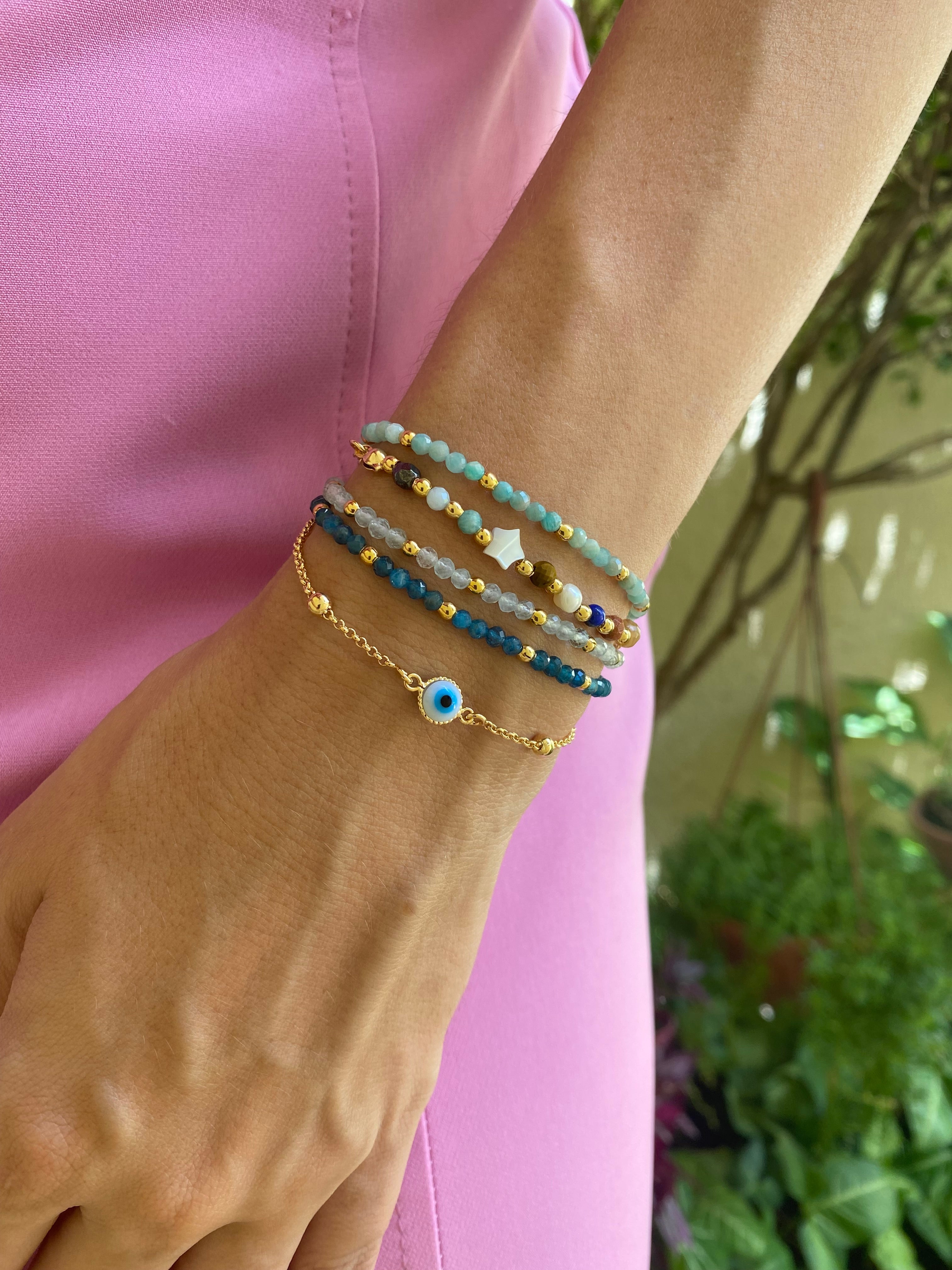 PULSEIRA MINI APATITA OURO