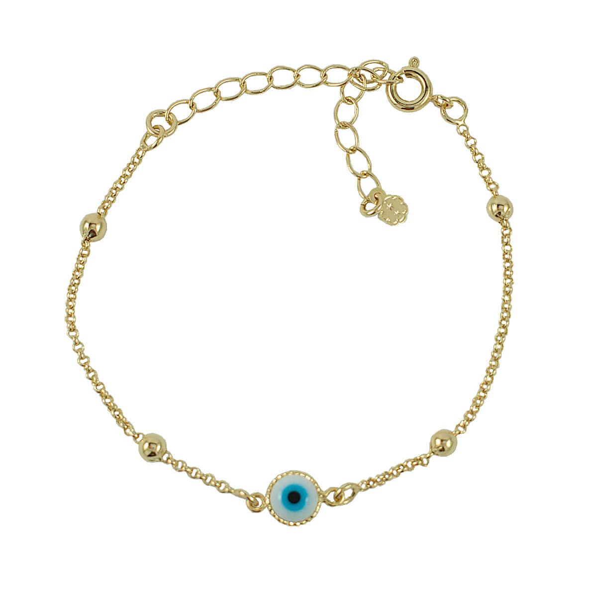 PULSEIRA PETIT OLHO GREGO OURO - Anilú