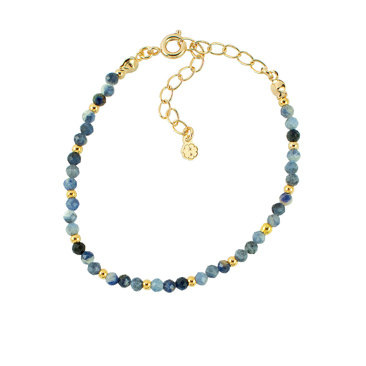 PULSEIRA MINI SODALITA OURO - Anilú