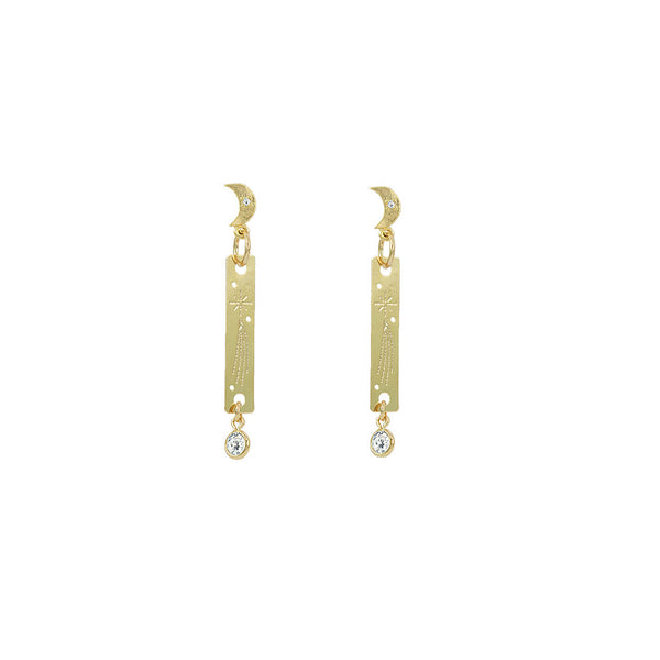 BRINCO METEORO CADENTE OURO