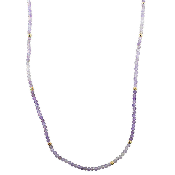 COLAR MINI AMETISTA OURO
