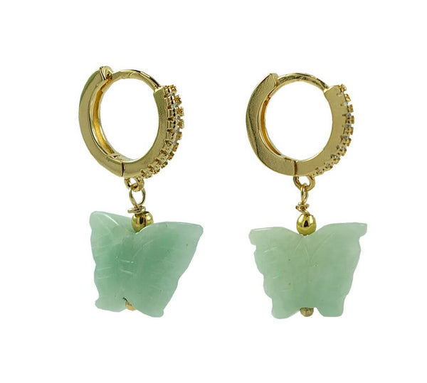 ARGOLA PRESENÇA AMAZONITA OURO