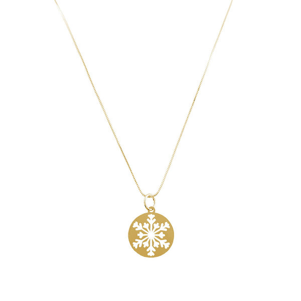 COLAR MOLÉCULA DE ÁGUA OURO