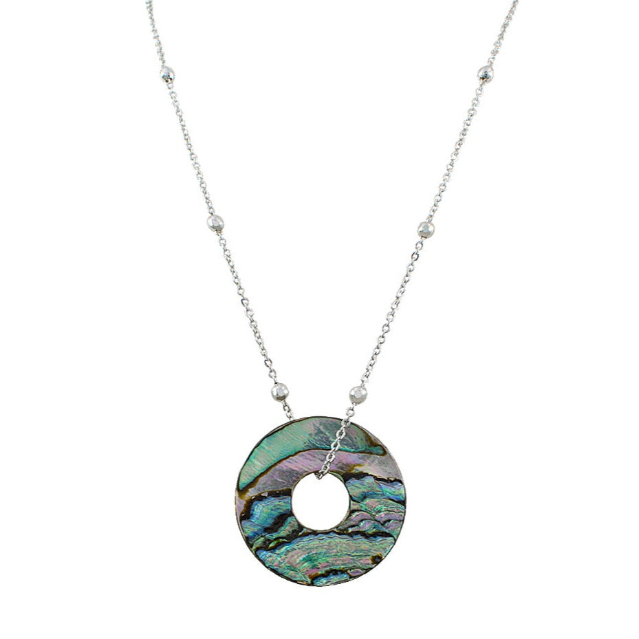 COLAR DISCO DE ABALONE RÓDIO