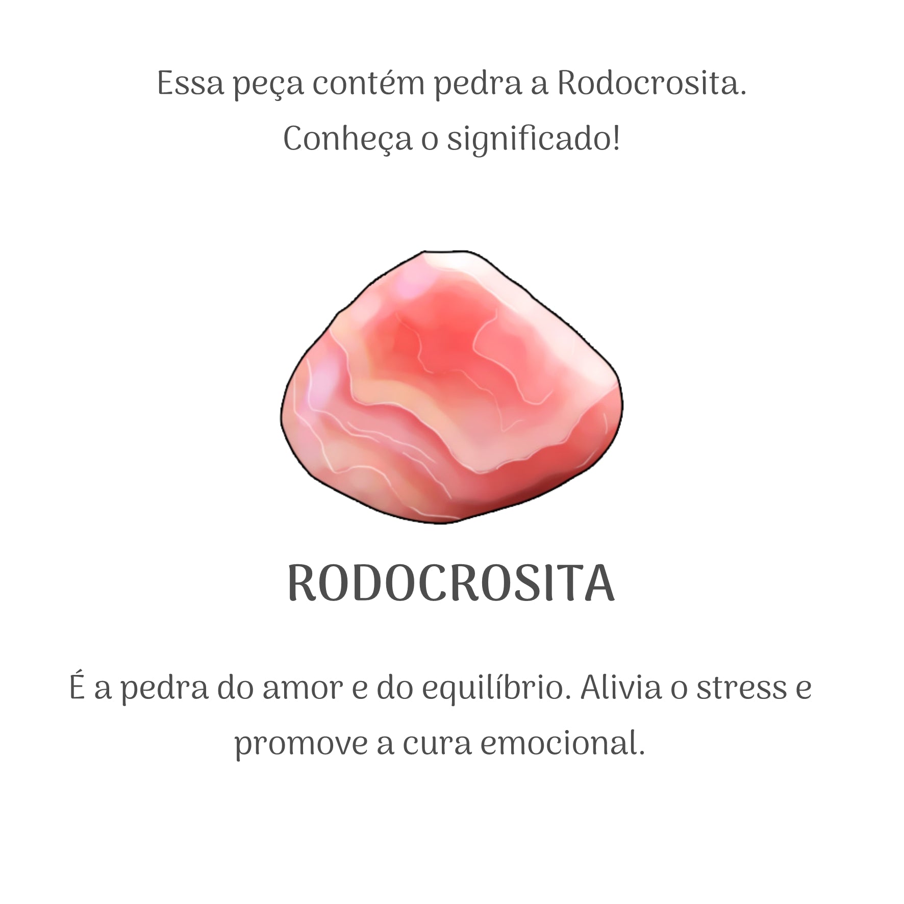 Anel Amor Proprio Rodocrosita Ródio Ajustável