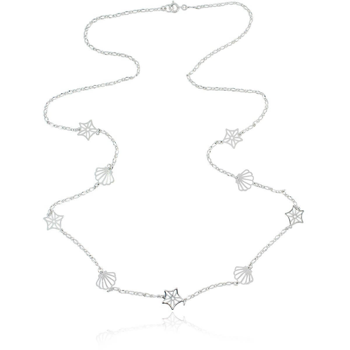 Colar Ilhabela Ródio - anilu bijoux