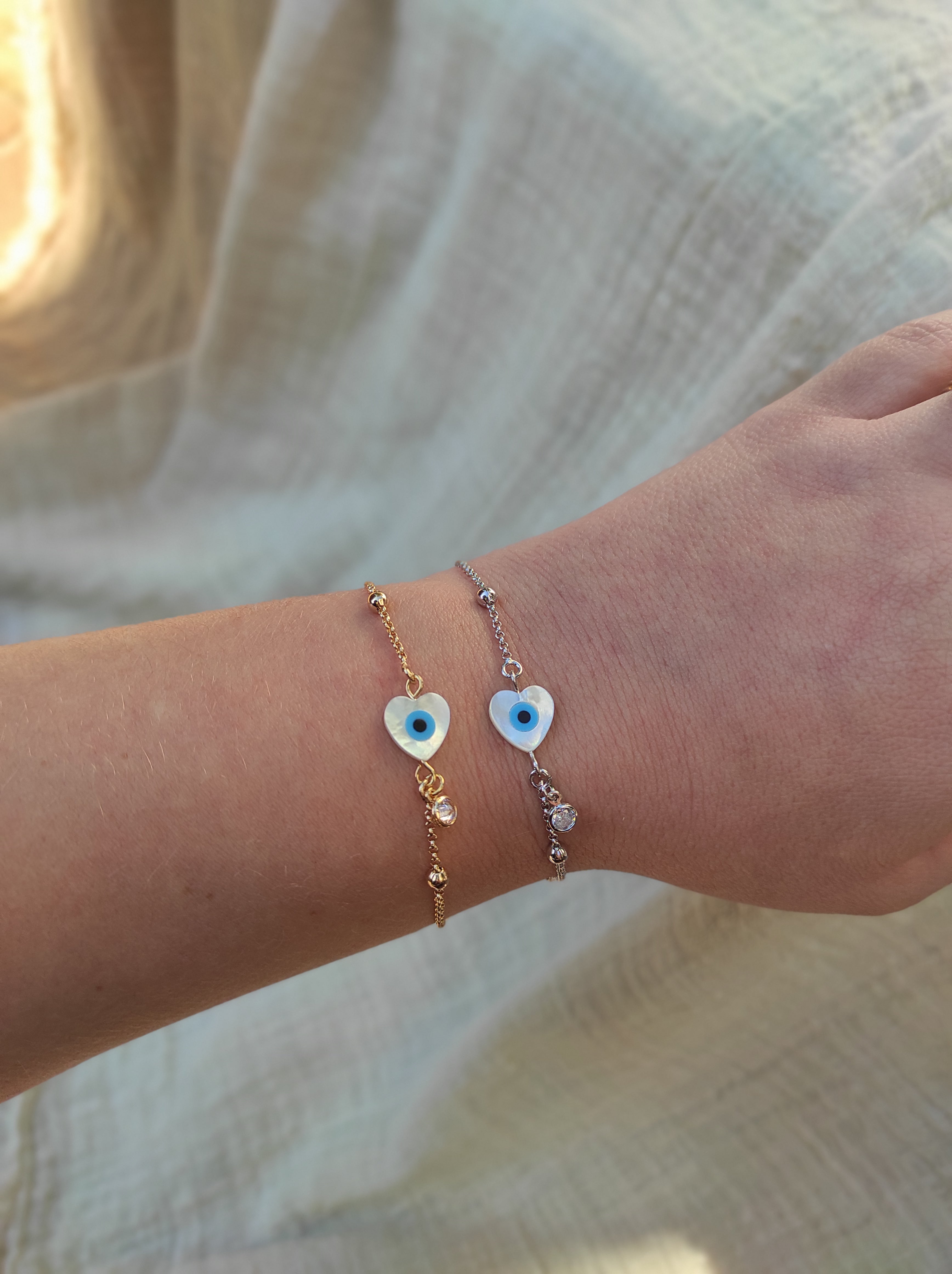 Pulseira Love Eye Ródio