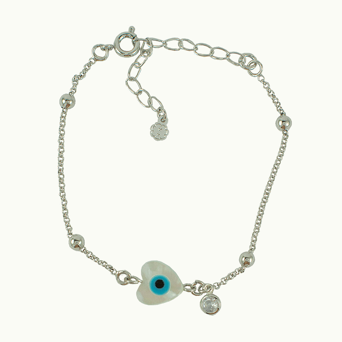Pulseira Love Eye Ródio