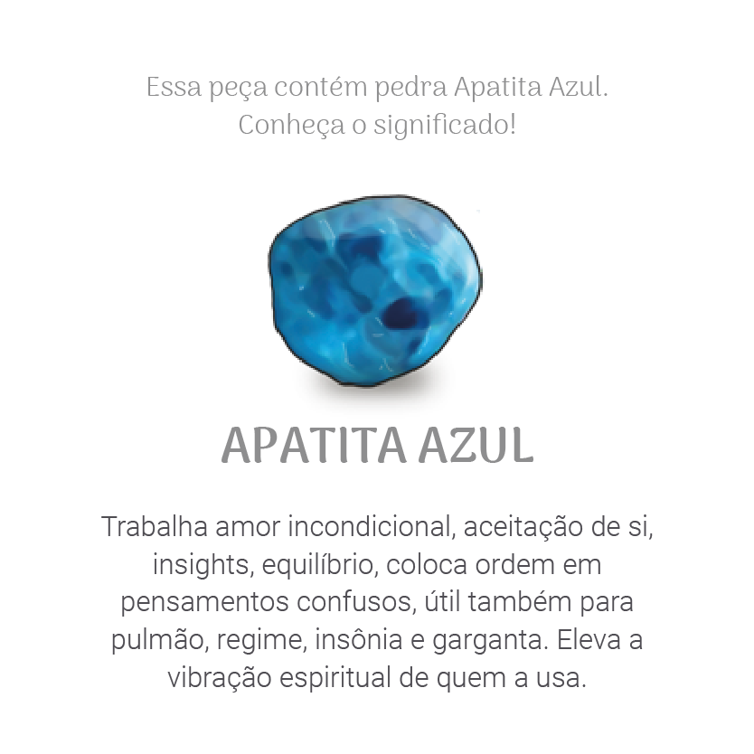 Argola Vibração Apatita Ródio