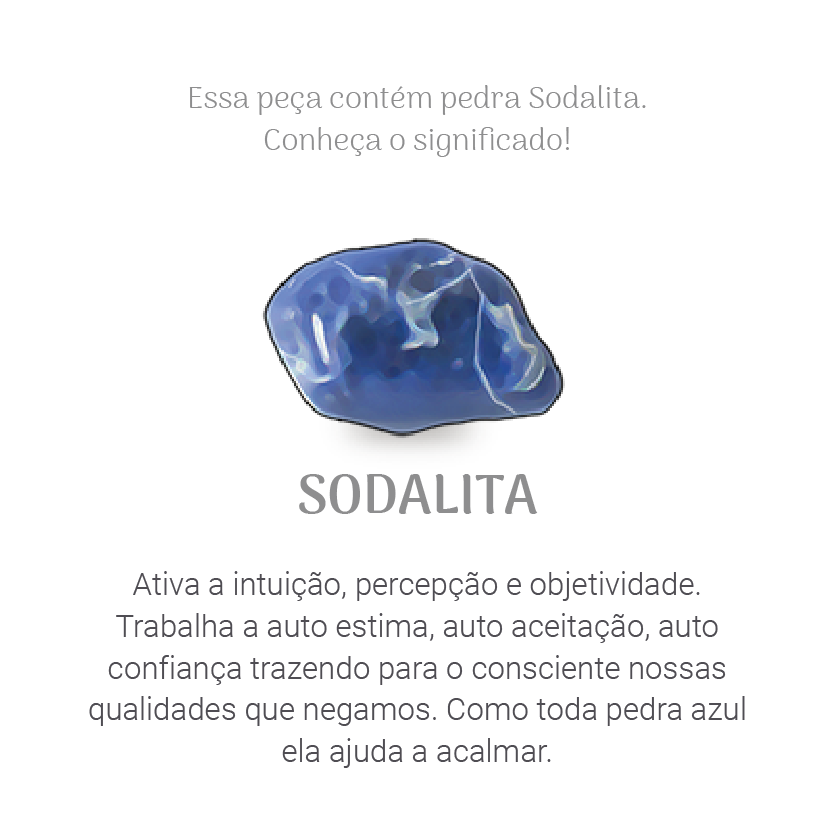 Anel  Autoestima Sodalita Ouro